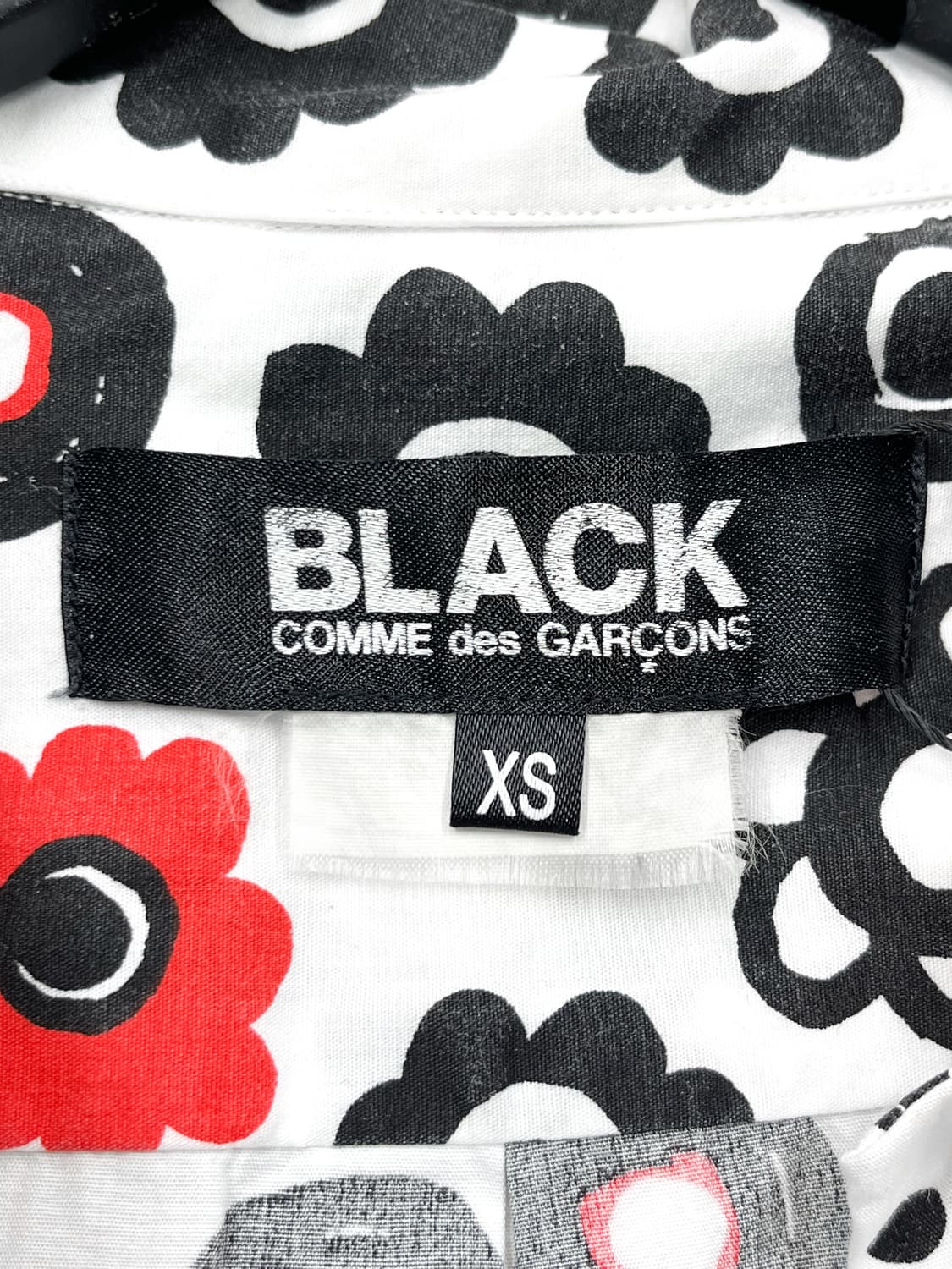 블랙 꼼데가르송 Ad.2013 도트 플로럴 셔츠 상품이미지5