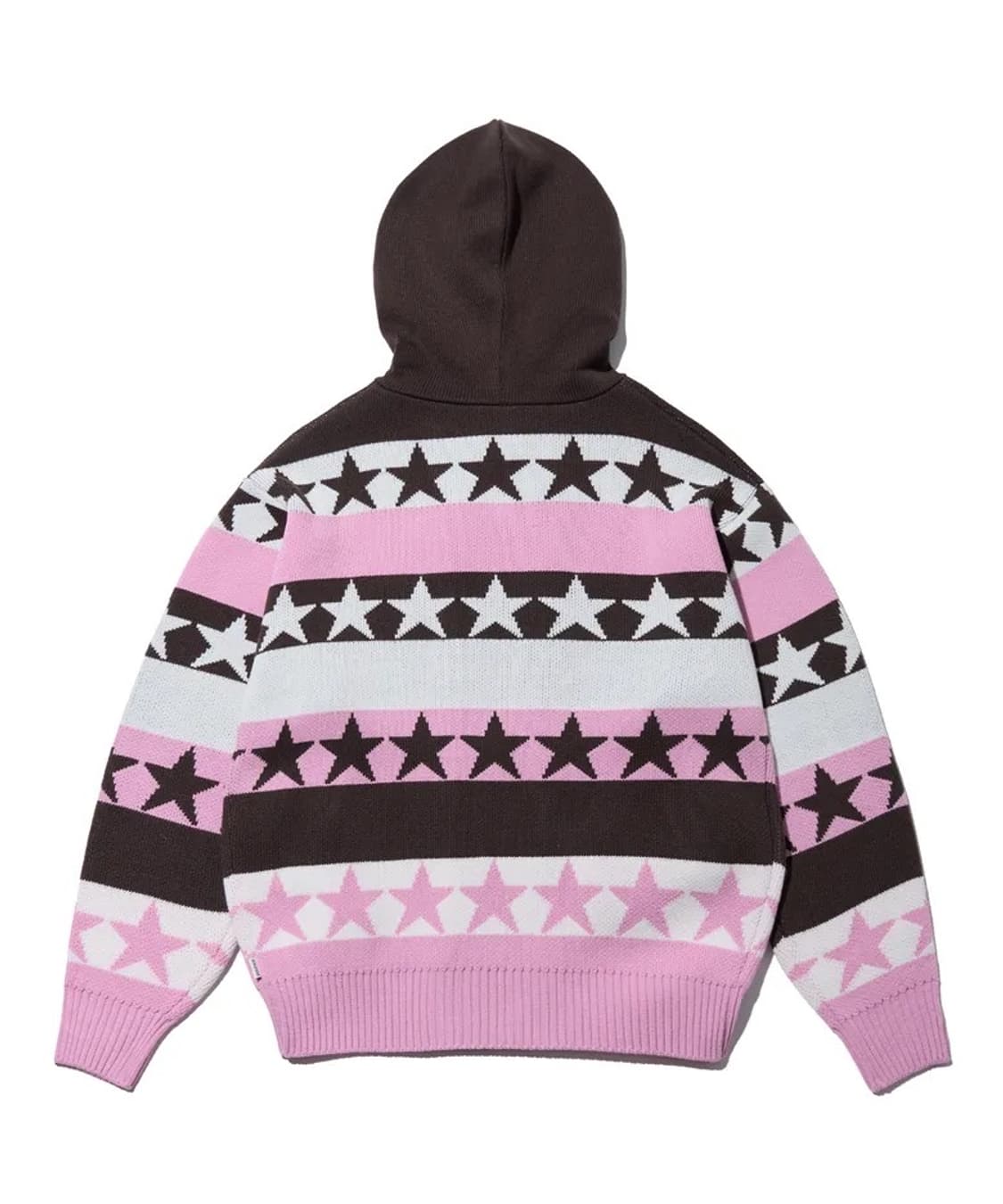 유희 스타 패턴 레이어드 니트 후드집업 가디건 팝니다 :) 상품이미지3