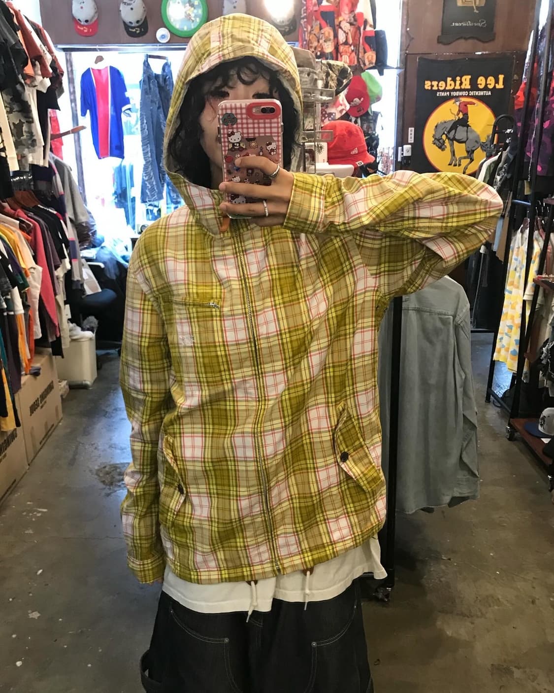 Stussy Check Pattern Hooded Jacket 상품이미지5