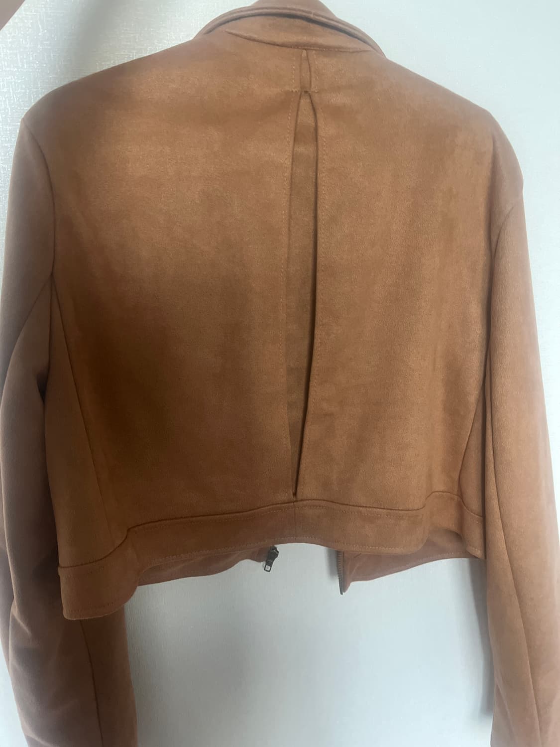 스웨이드 크롭 브라운 자켓 상품이미지3