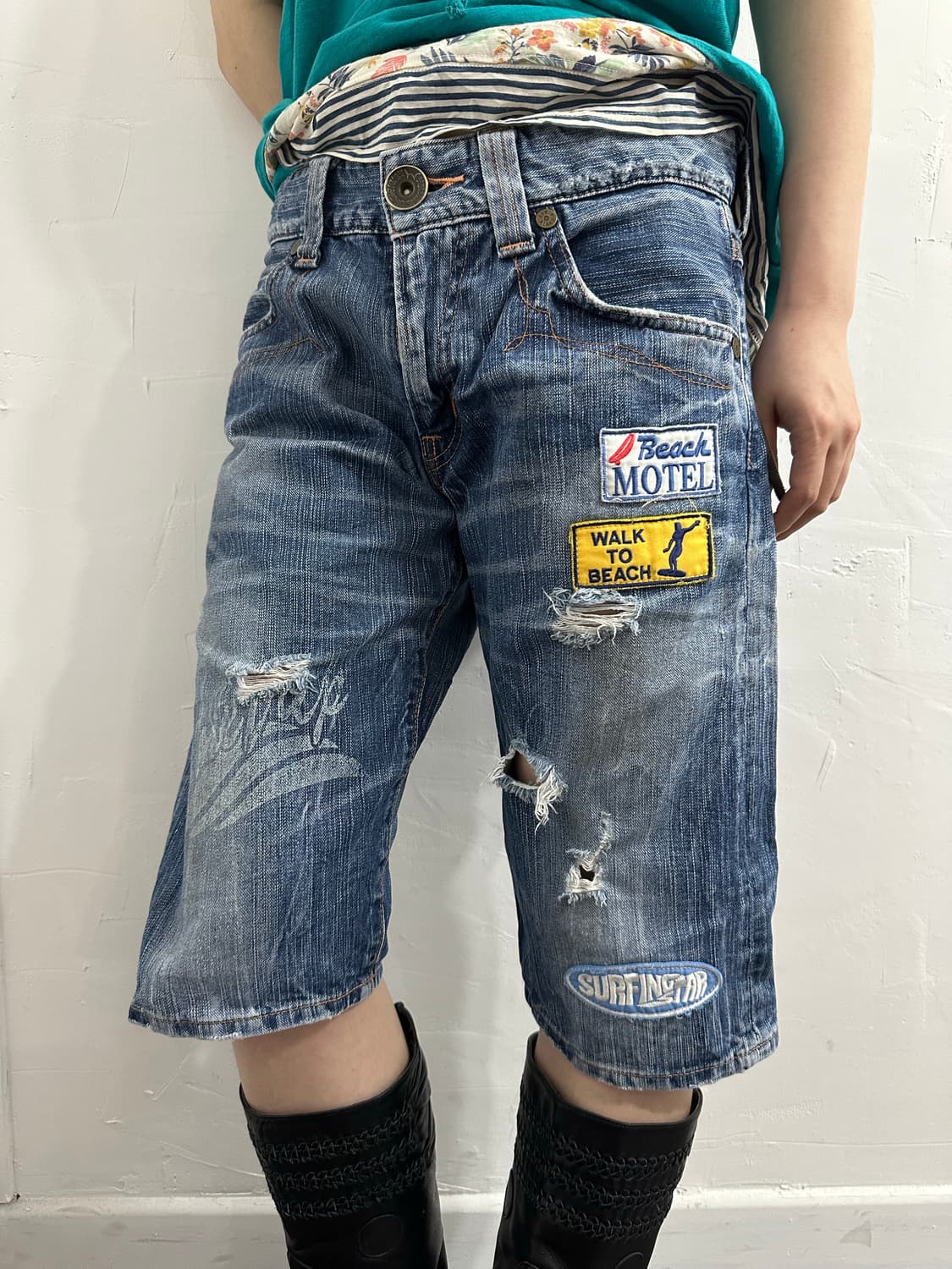 edwin503 patch denim pants 상품이미지1
