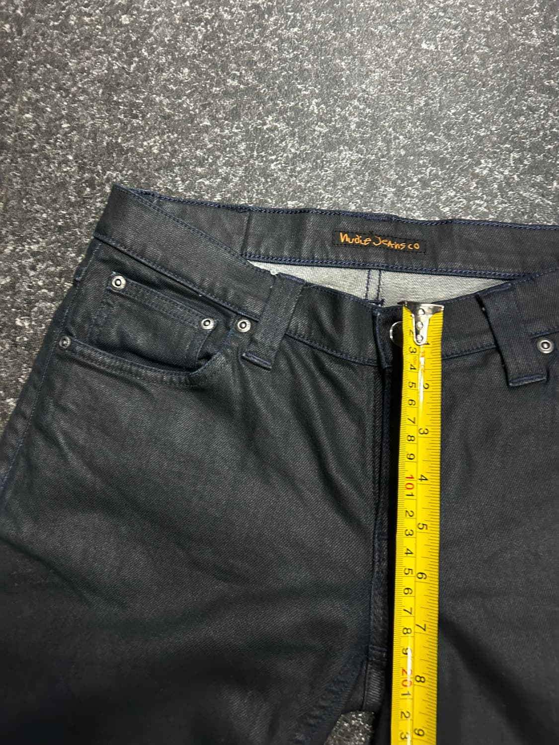 누디진(Nudie Jeans) 세미스판 블랙 코팅 데님 청바지 30~32 상품이미지7