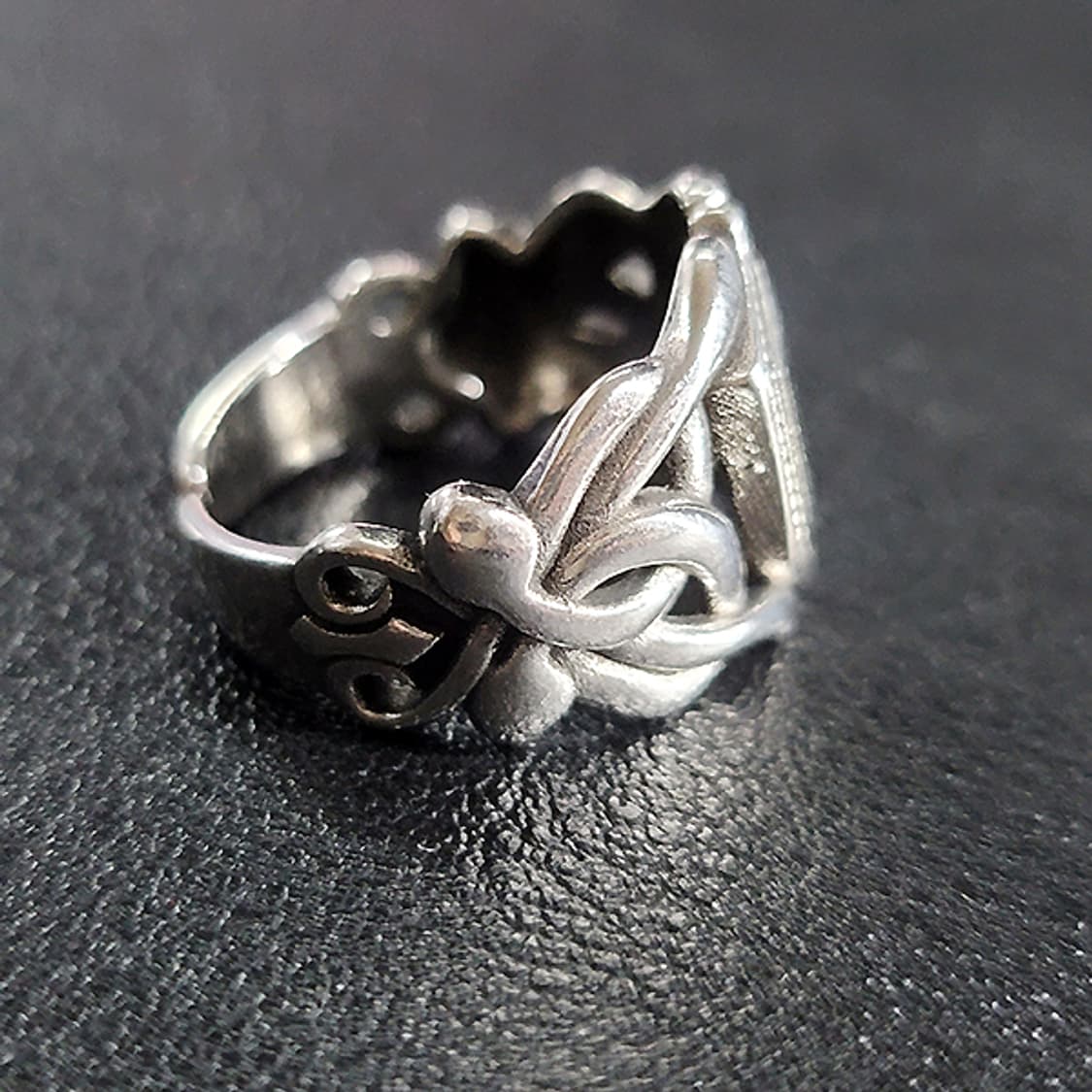 Fide 실버 남자 엔틱 빈티지 선물 보호 운명 방패 반지 상품이미지2