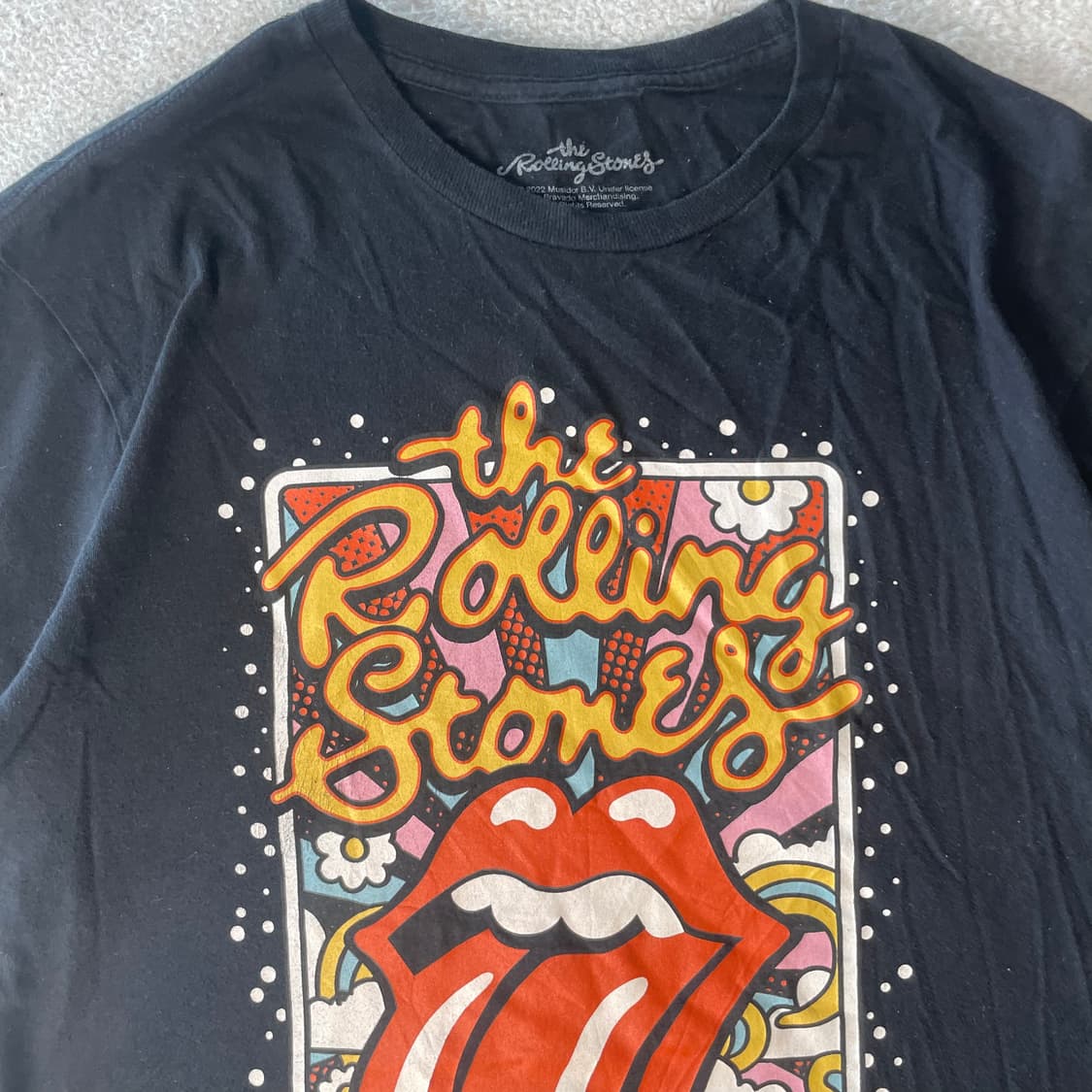 롤링스톤즈 팝아트 오피셜 머천 밴드티셔츠 상품이미지3