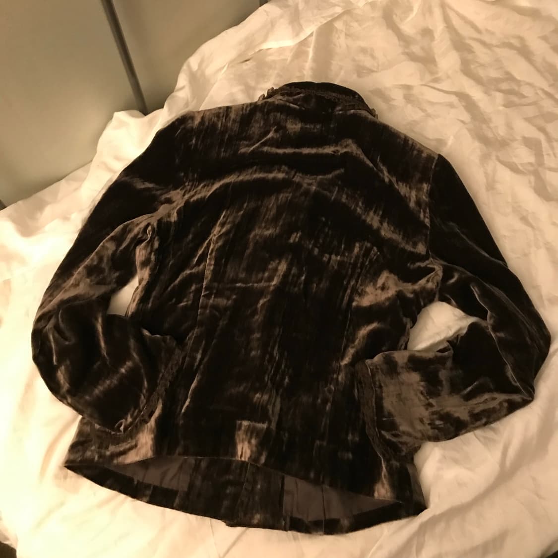 JPN Vintage 로리 갸루 브라운 벨벳자켓 상품이미지6