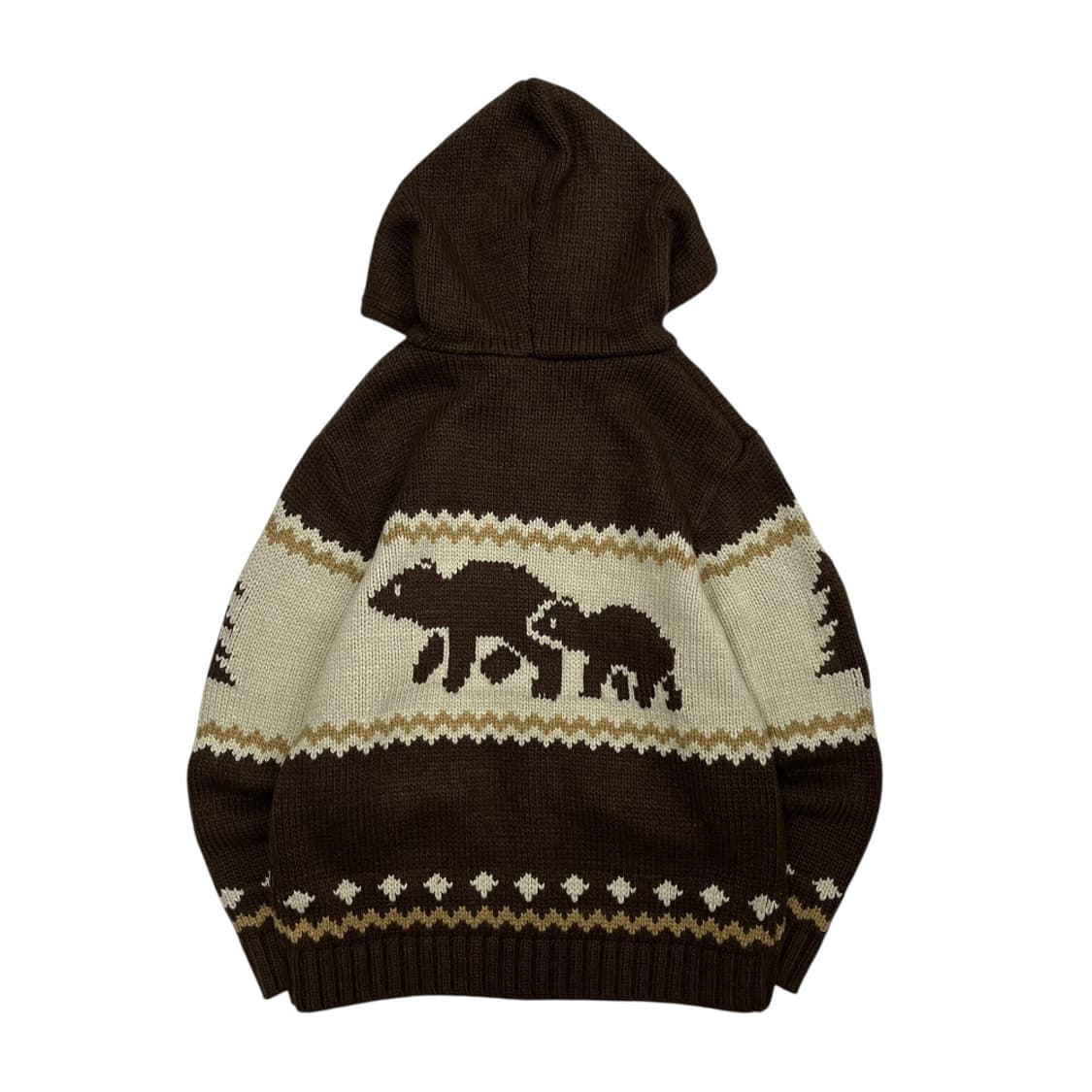 피지컬 디파트먼트 노르딕 니트 후드 집업 M 상품이미지3