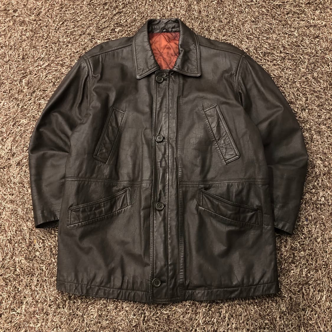 빈티지 소가죽 카코트 레더 가죽 자켓 상품이미지1