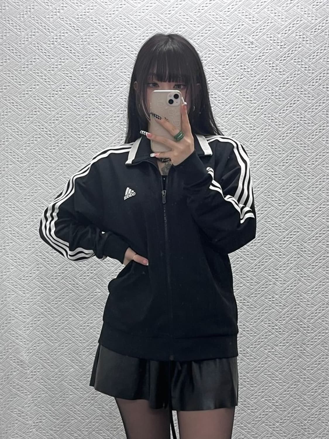 아디다스 올드스쿨 시그니처 로고 져지 집업 100 C10187 상품이미지2