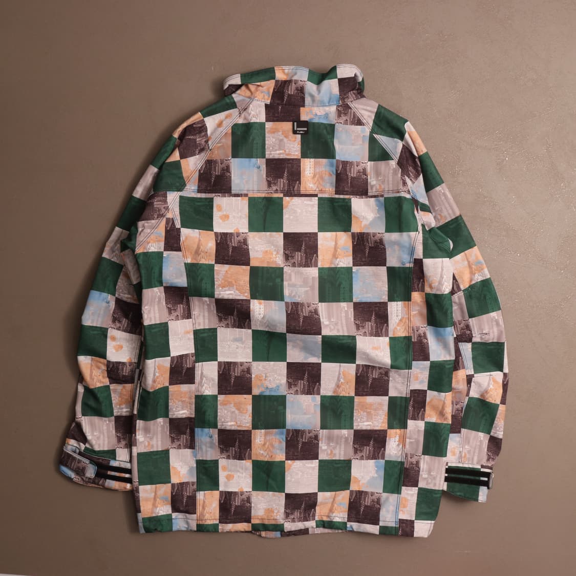 후부 체커보드 올드스쿨 나일론자켓 A1512 상품이미지5