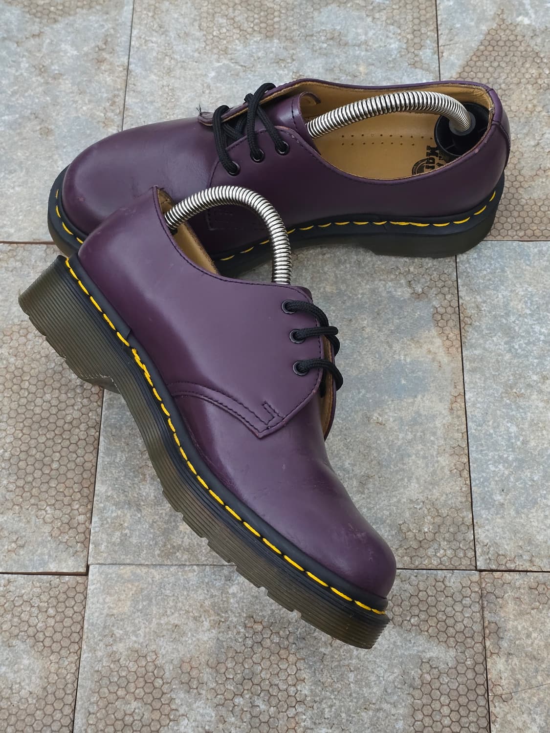 (230)닥터마틴 1461 3홀 스무스 퍼플 구두 상품이미지5
