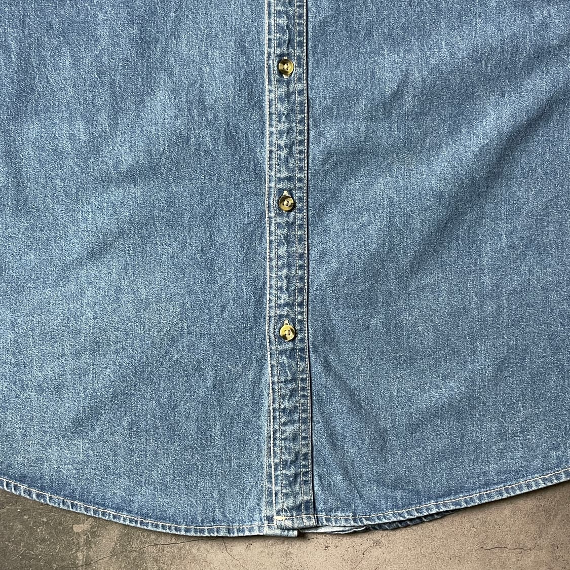 PORT AUTHORITY 빈티지 코튼 데님 셔츠 A00644 상품이미지5