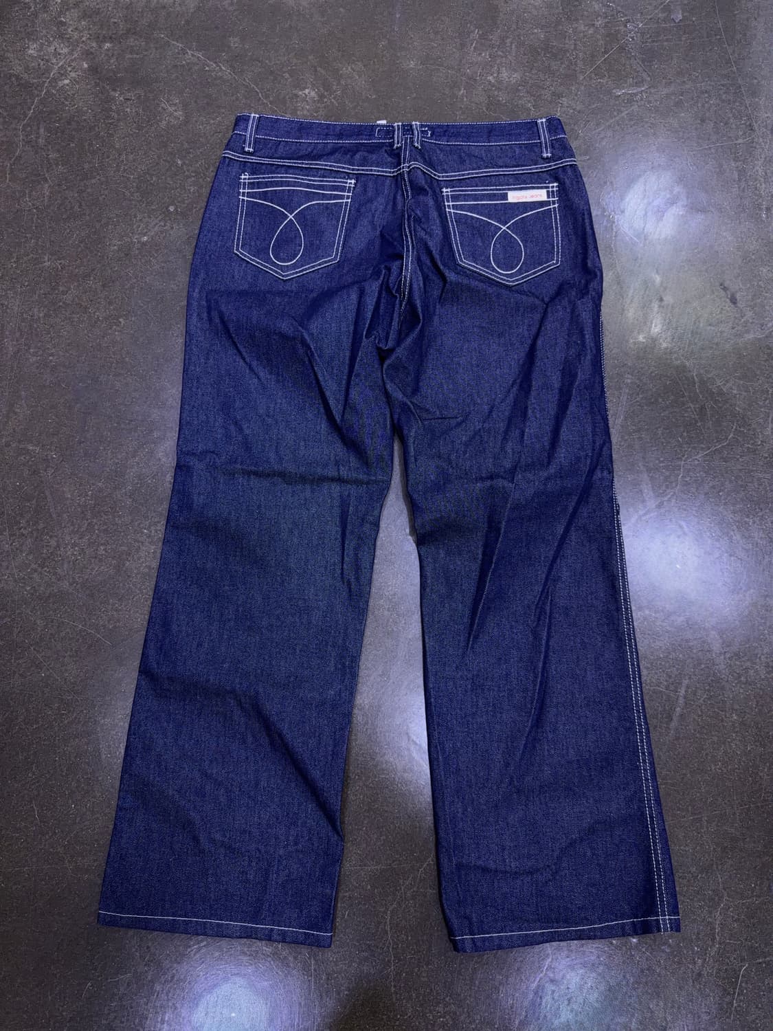 잉갈스 진스 와이드핏 딥인디고 데님팬츠 36 상품이미지2