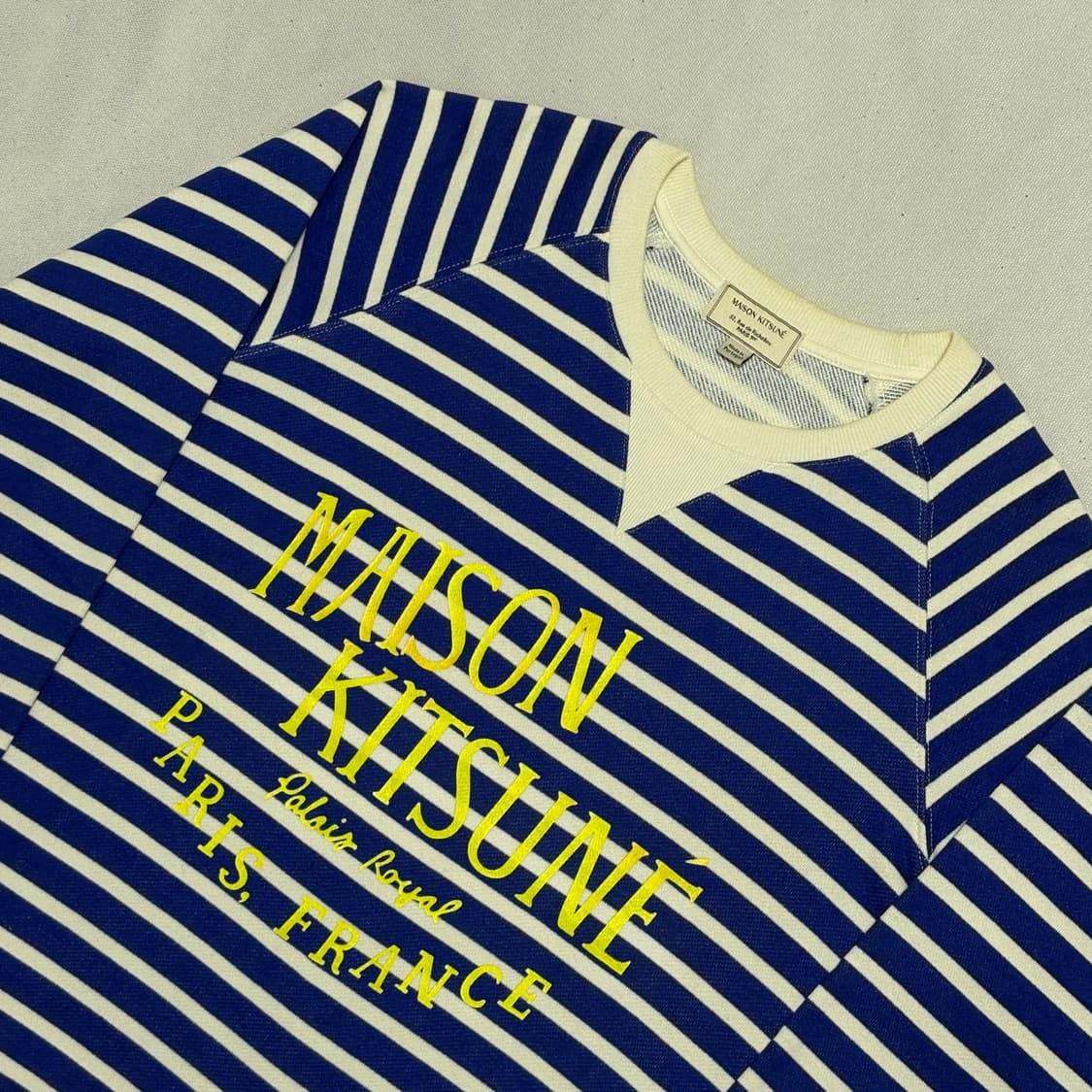 52 메종 키츠네 팔레 로얄 스트라이프 맨투맨 상품이미지1