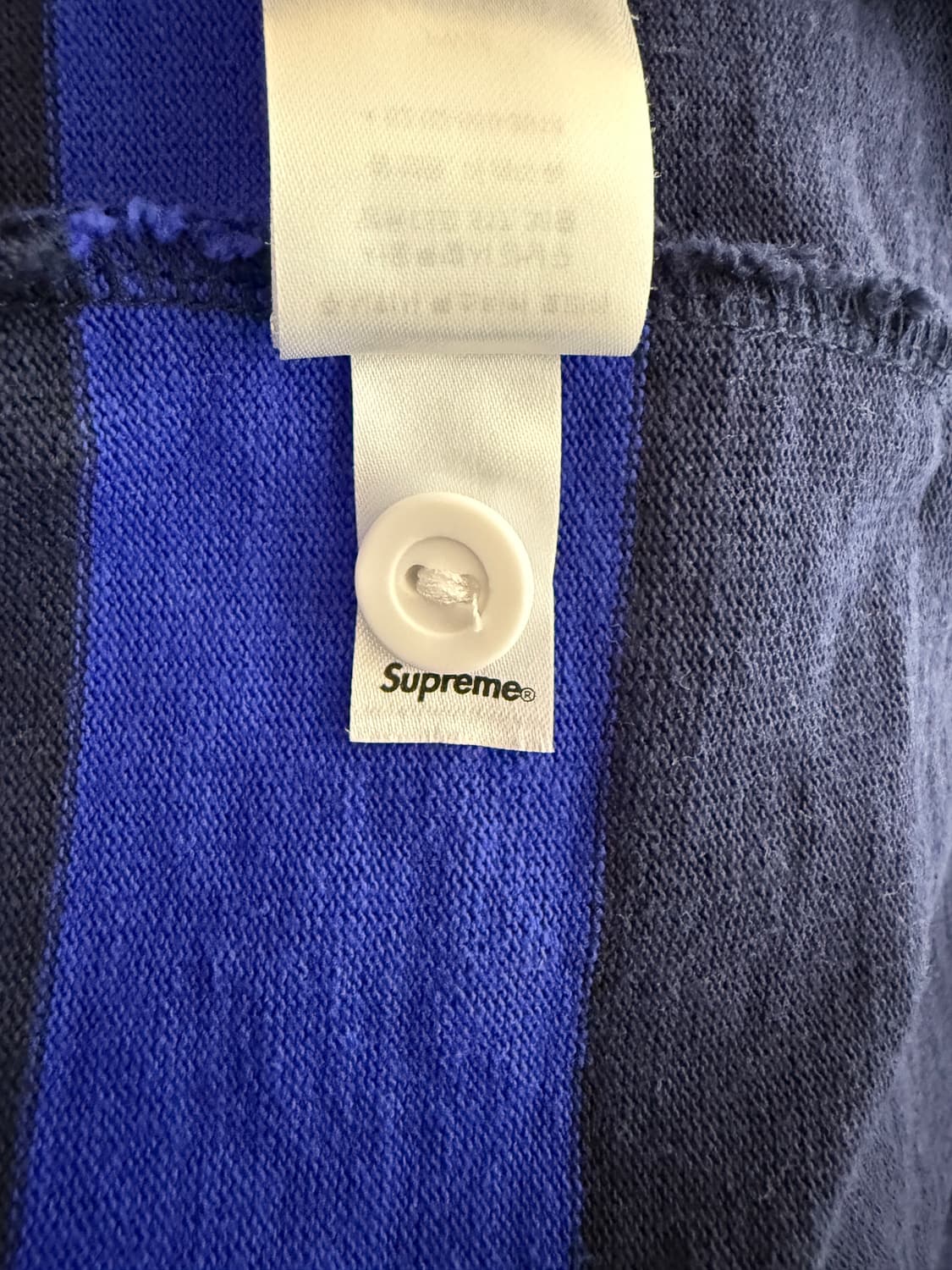 슈프림 스트라이프 럭비 네이비 L 25FW 상품이미지7
