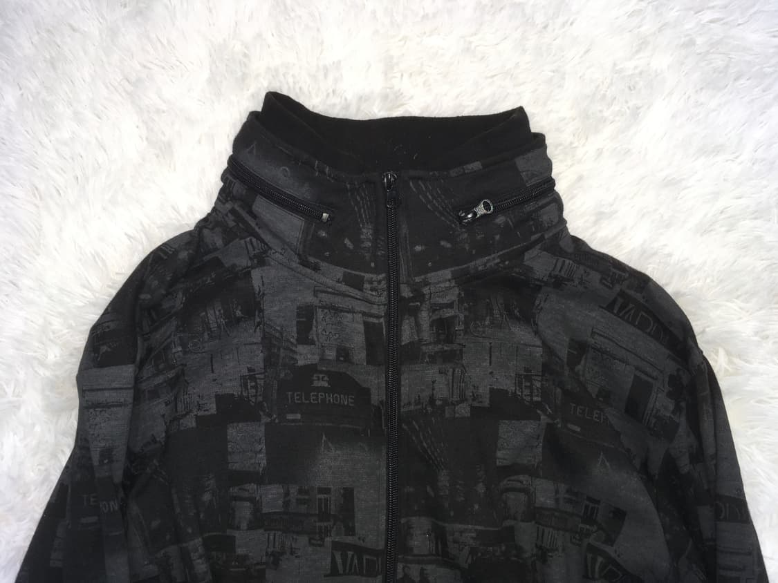 일본빈티지 y2k 블랙 패턴 집업  상품이미지7