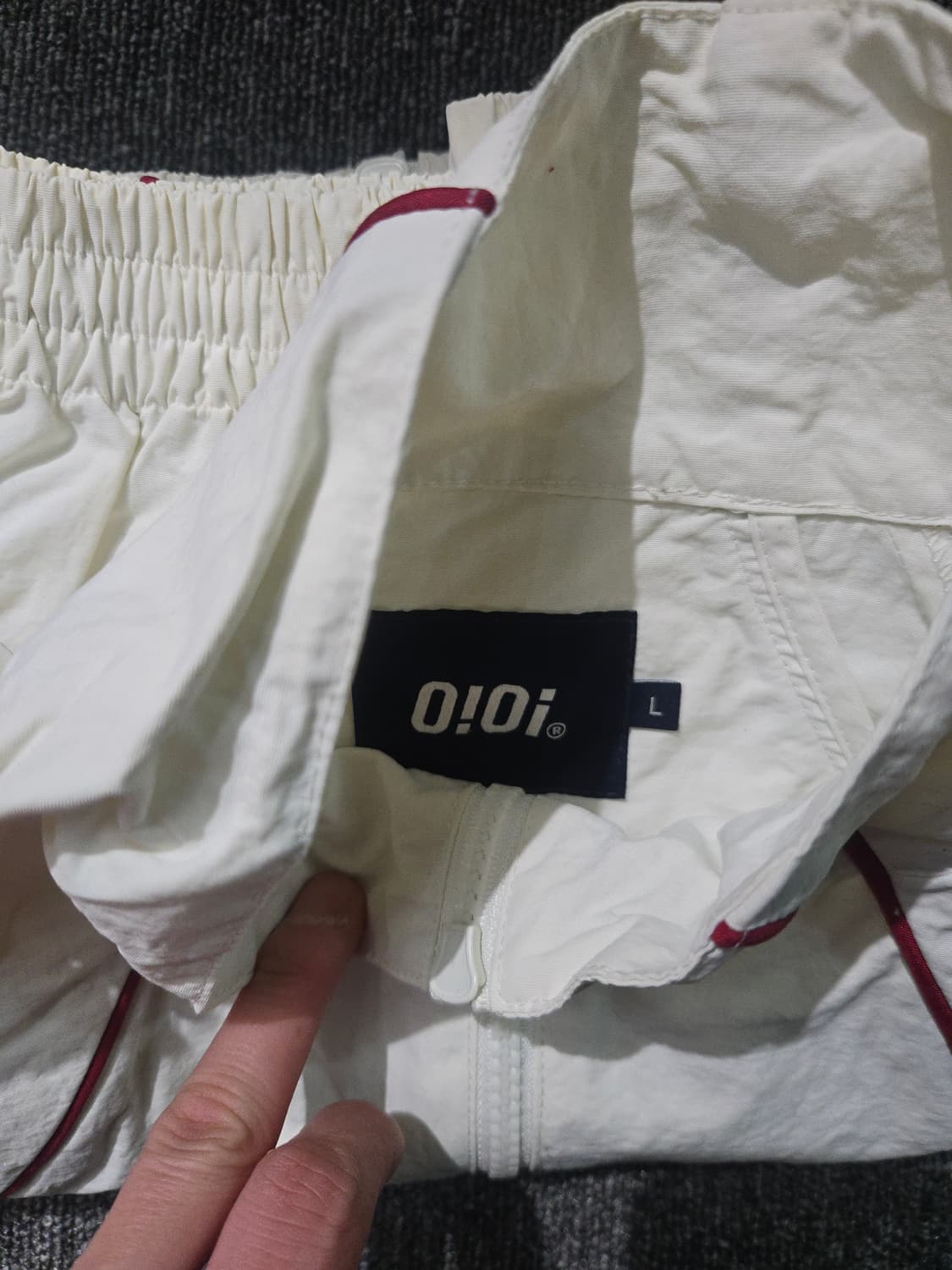 OIOI 트레이닝복 셋업아이보리 상품이미지4