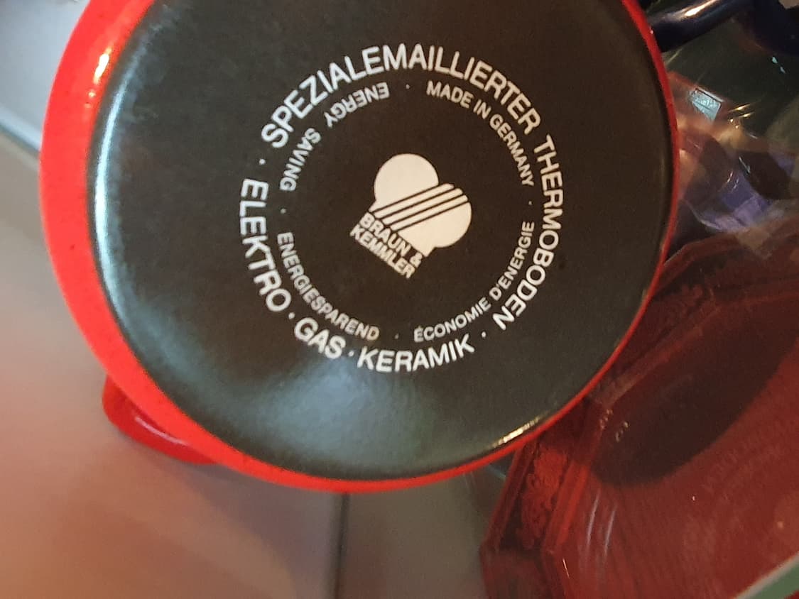 빈티지 브라운 앤 켐믈러 독일 법랑 냄비 18cm 상품이미지4