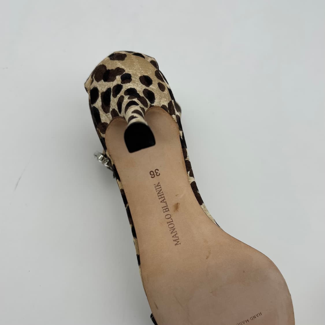 마놀로 블라닉 레오파드 뮬/샌들 230mm [BSCF12538-0977] 상품이미지6