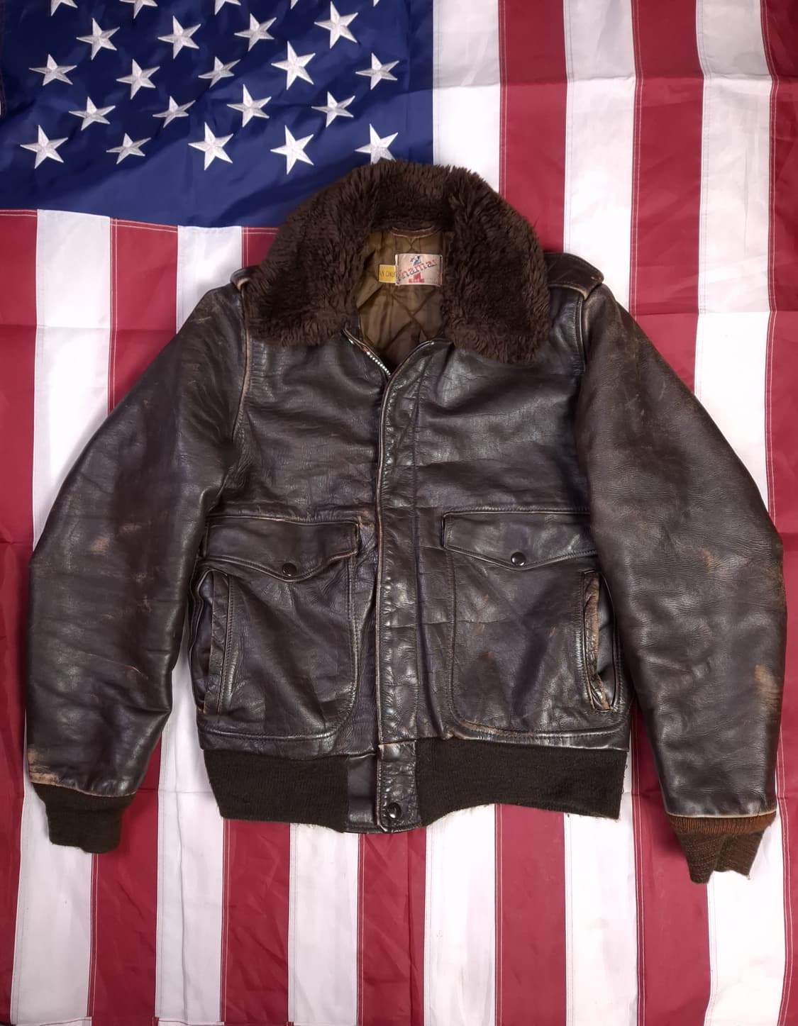 오리지날 60~70's 미국제조 G-1 TYPE 항공점퍼 상품이미지1