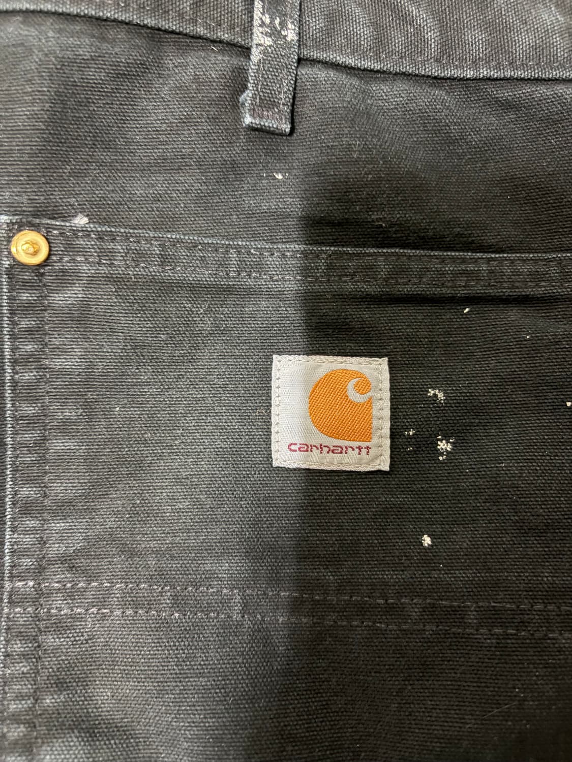 칼하트 B01 BLK 더블니 팬츠 38X30 상품이미지5