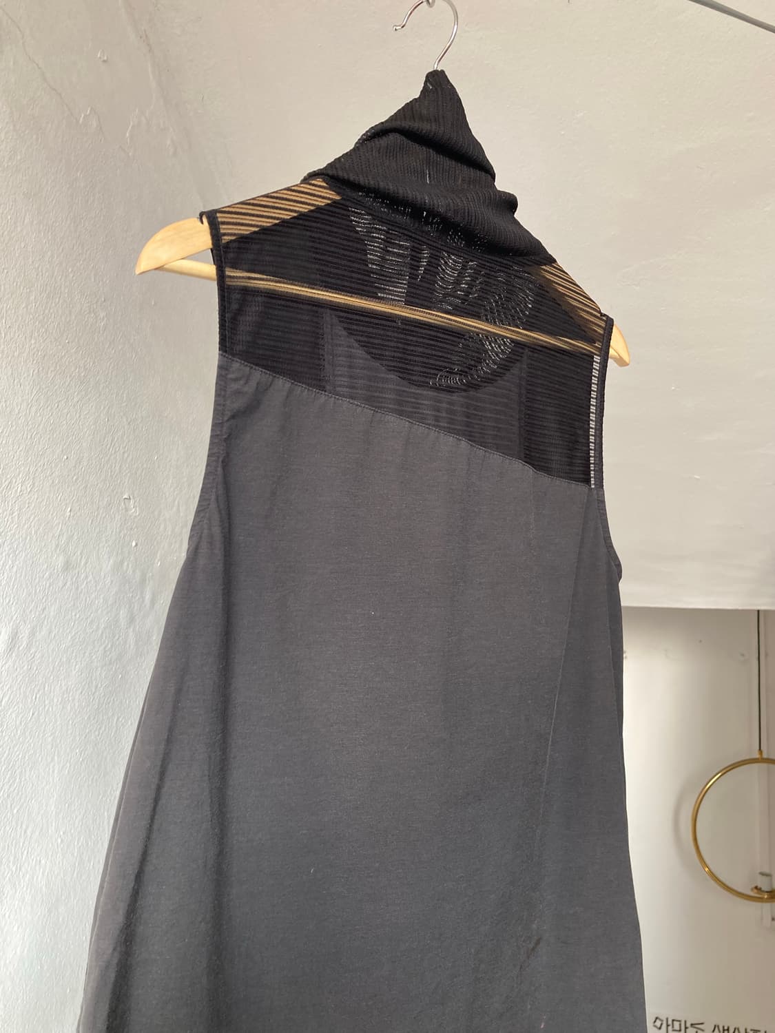 레이어드 블랙 미디 원피스 상품이미지7