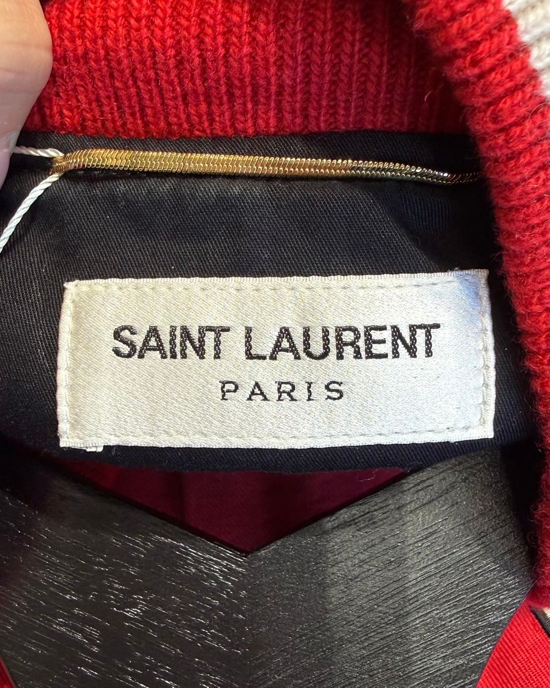 생로랑 레드 포에버 베티 바시티 자켓 상품이미지8