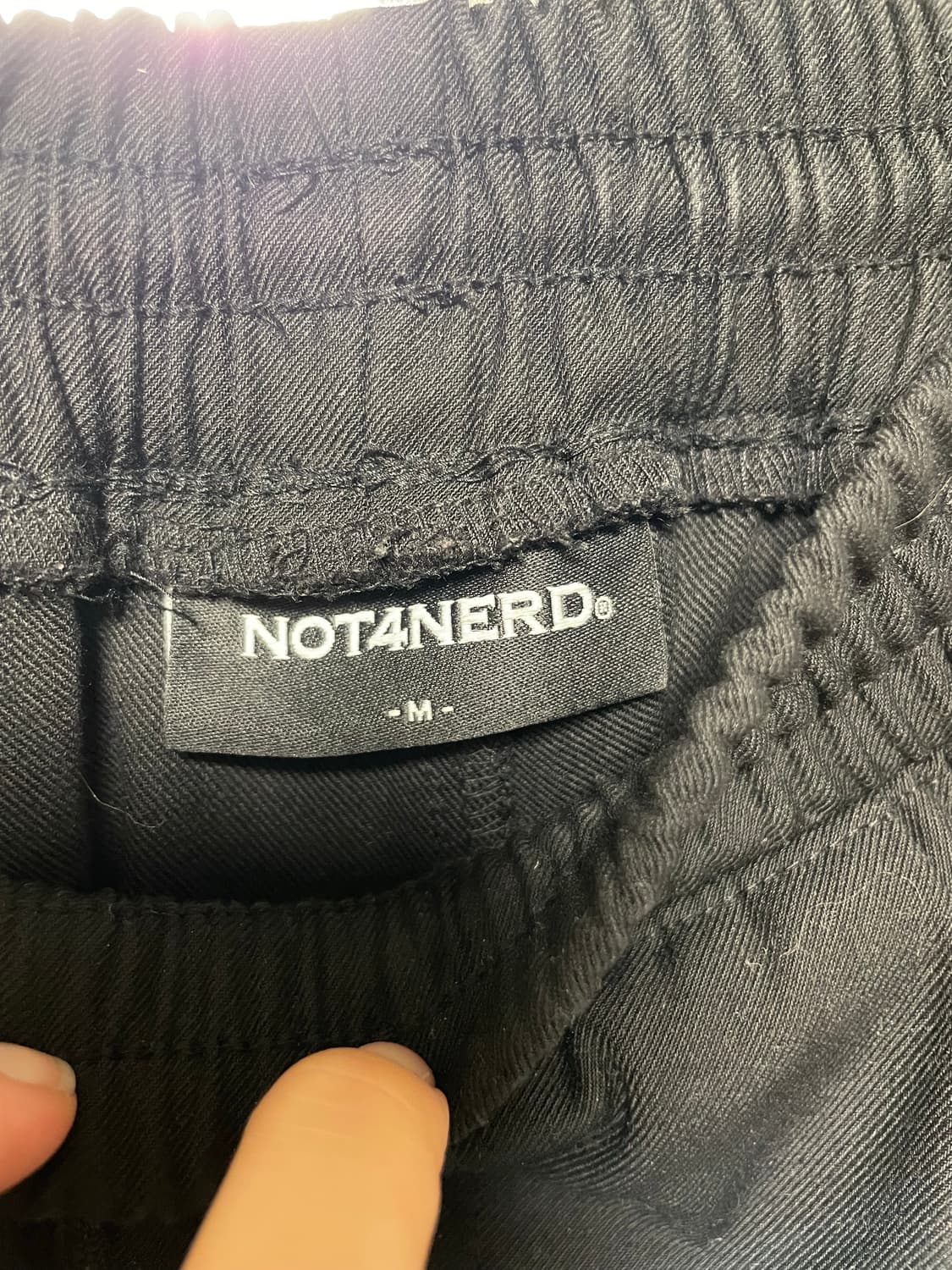 NOT4NERD 블랙 카고 조거팬츠 (남성용, M) 상품이미지3