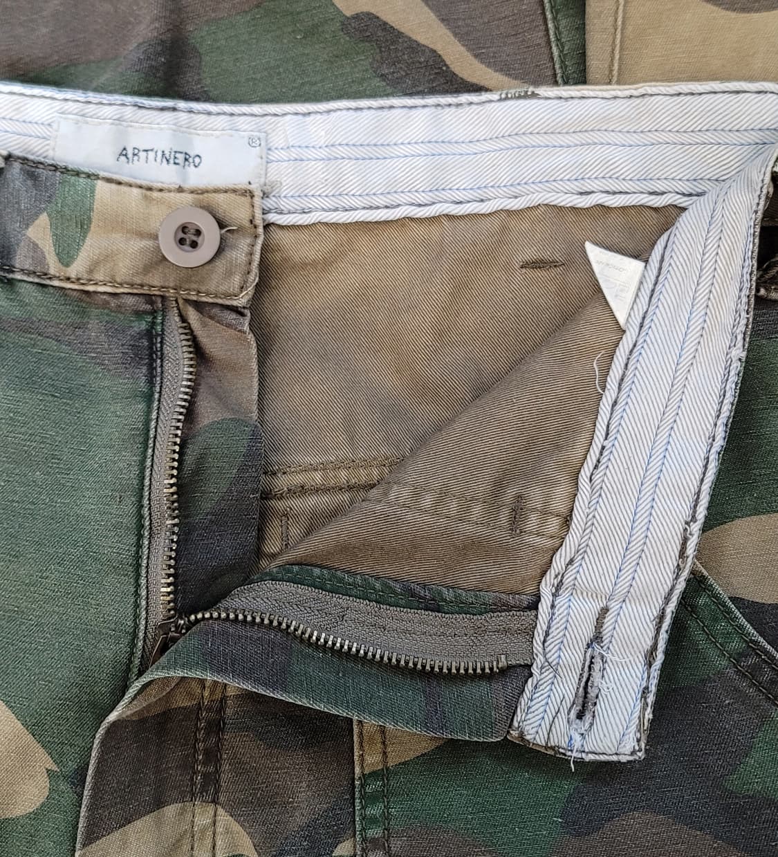 아티네로(ARTINERO) 빈티지 카모 밀리터리 하프팬츠(반바지) 판매 상품이미지9