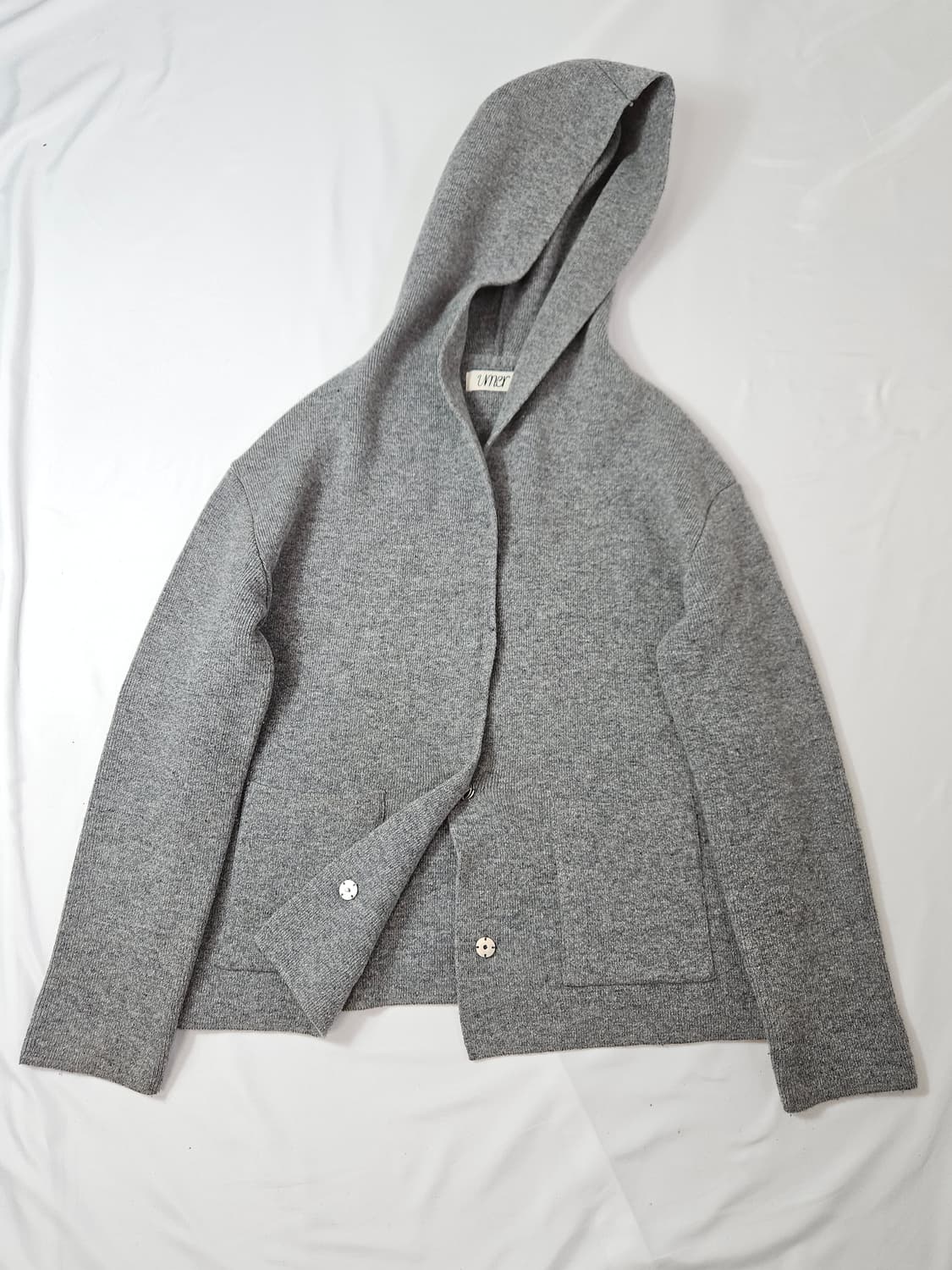유메르 울니트 후드 가디건 (거의 새상품) 상품이미지1