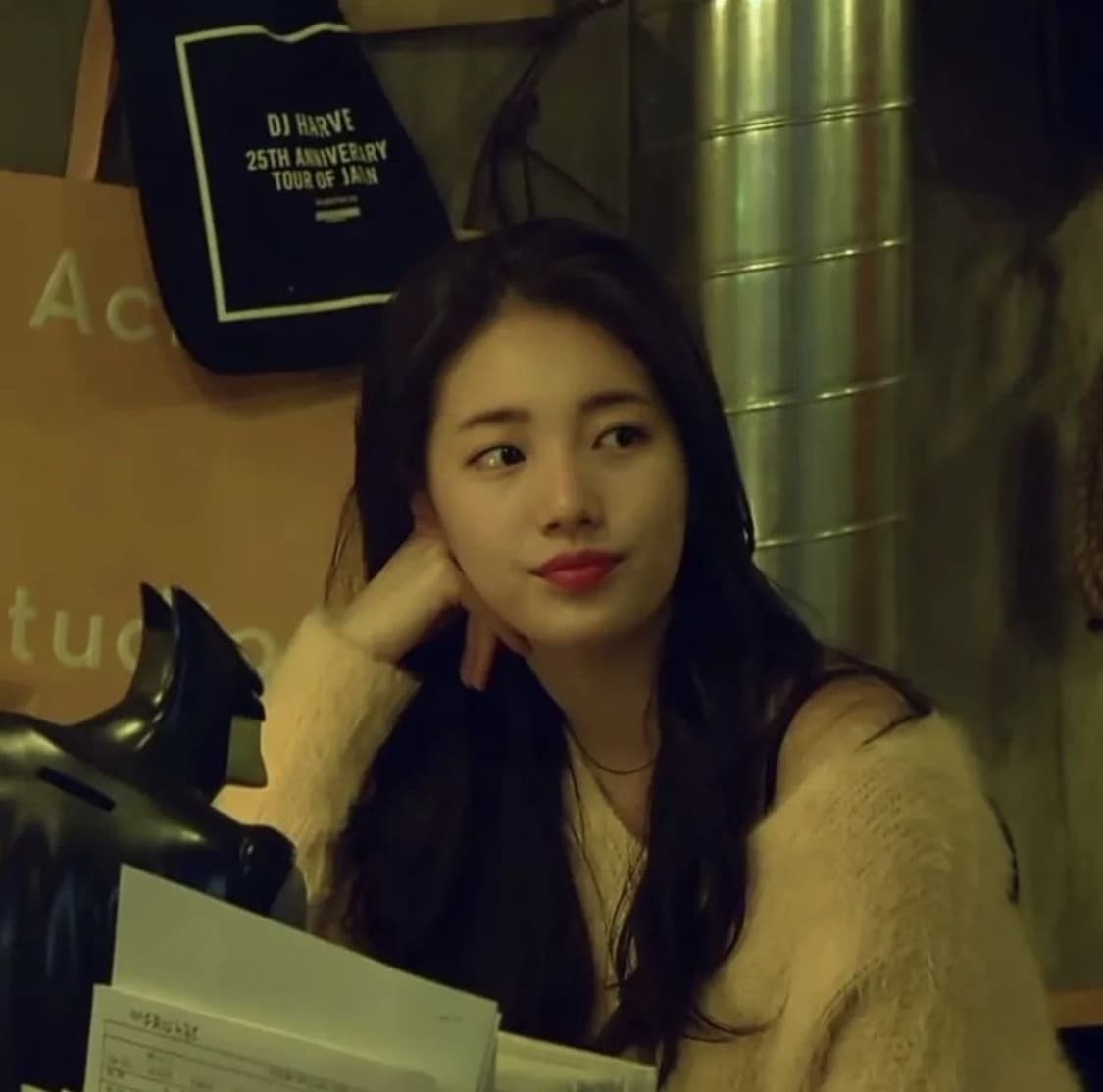 수지 니트 유솝 핑크 앙고라 니트 상품이미지2