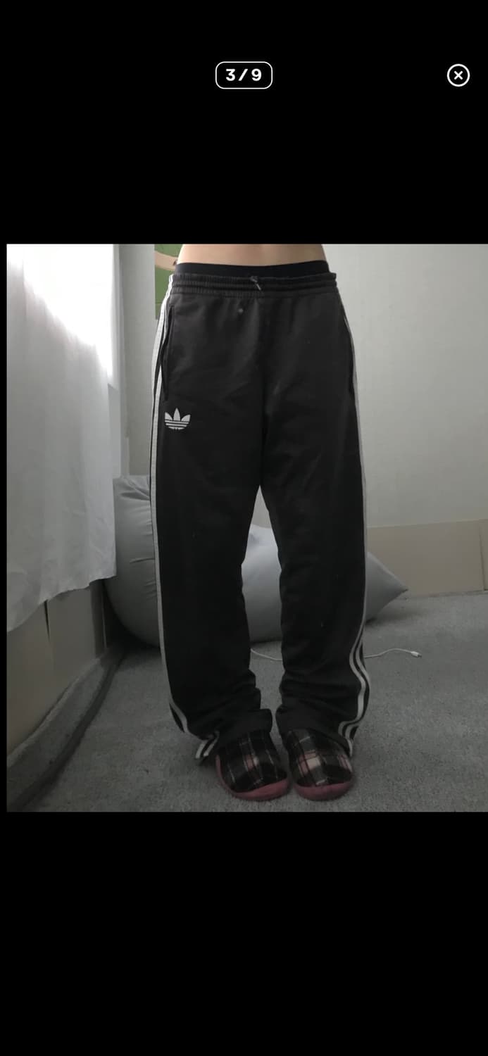 아디다스 초코 브라운 삼선 트레이닝 바지  상품이미지3