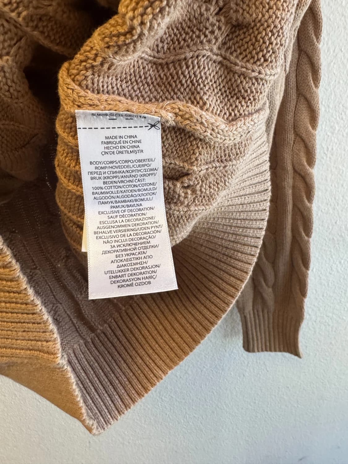 폴로 랄프 로렌 케이블 울 니트 캐시미어 스웨터 상품이미지4