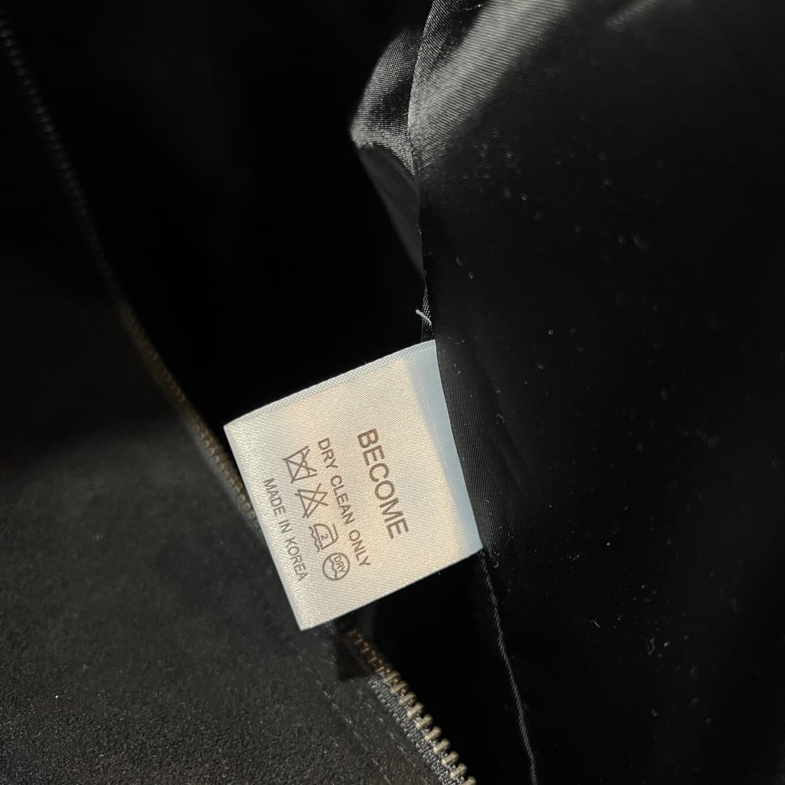 Become 블랙 스웨이드 자켓 상품이미지4