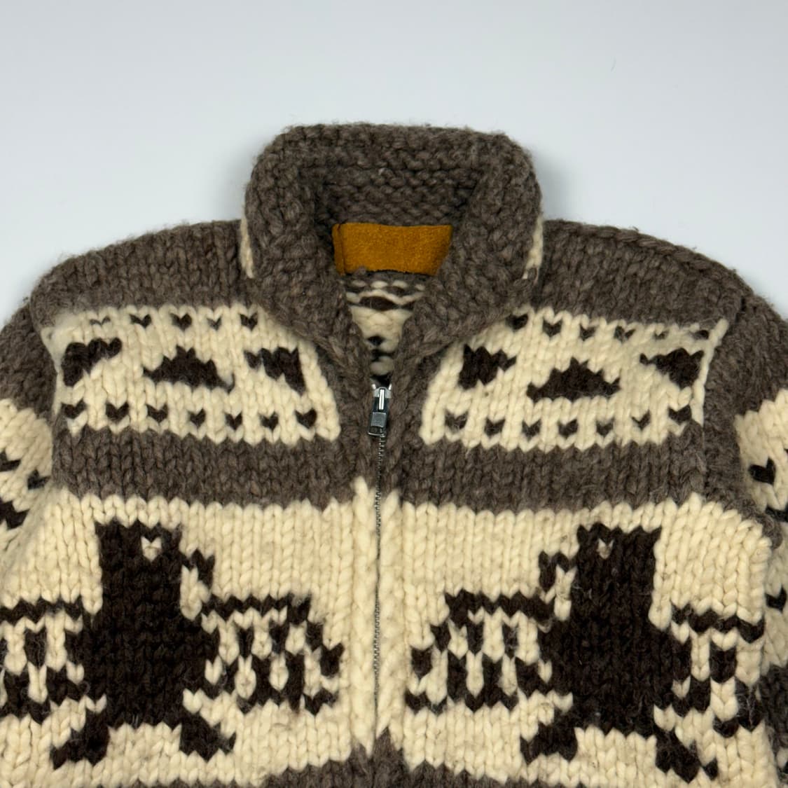 (103) 빈티지 캐나다 썬더버드 헤비울 코위찬 가디건 상품이미지3