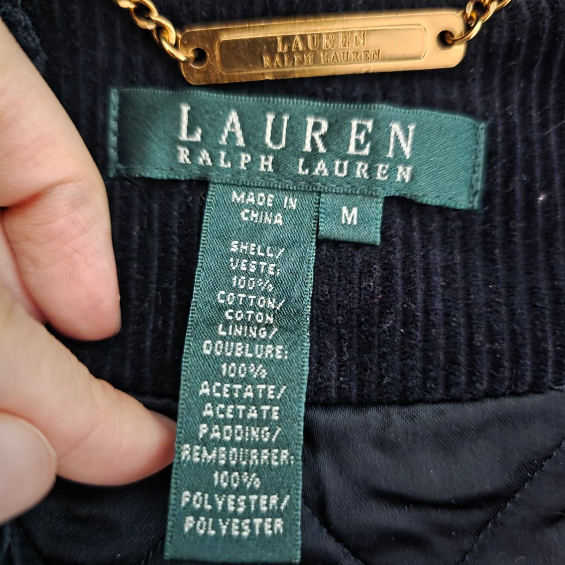 [국내유일] 랄프로렌 코듀로이(골덴) 더플 떡볶이 코트 상품이미지7