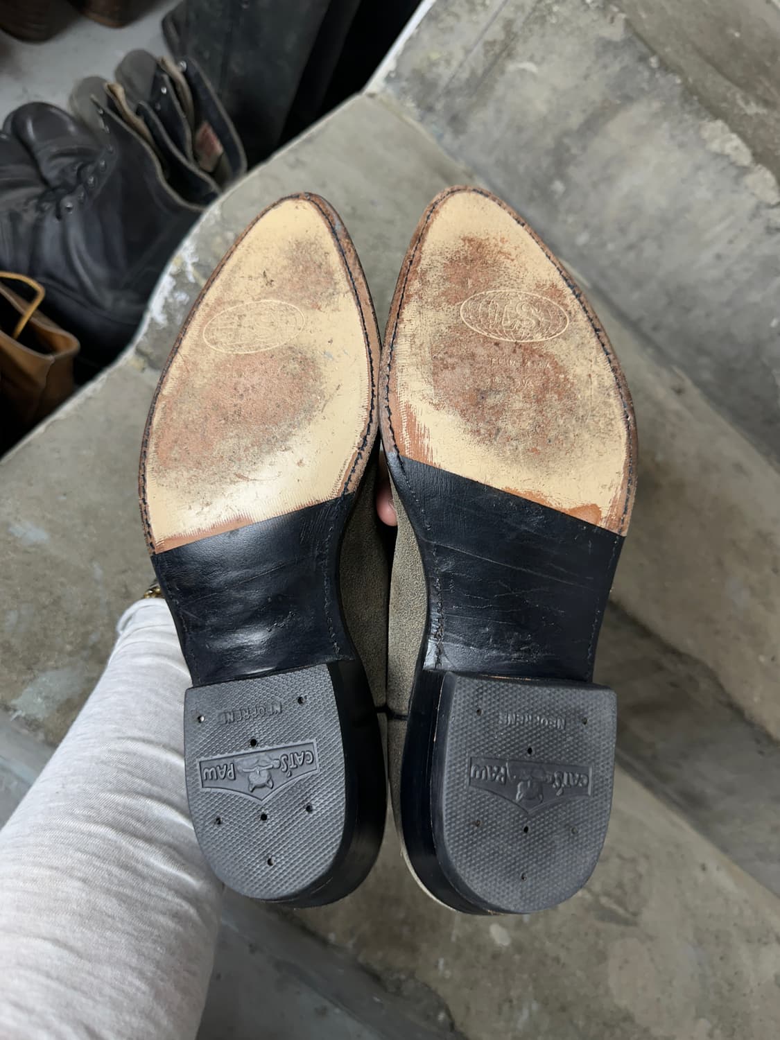 80's Lucchese 러프아웃 스웨이드 웨스턴 카우보이 부츠 상품이미지8