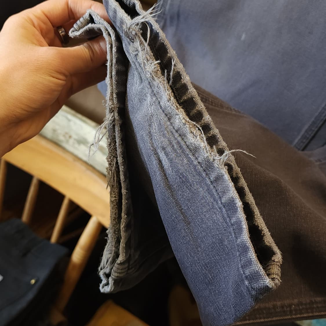 칼하트 싱글니 카펜터 워크팬츠 퍼플 36x32 상품이미지7