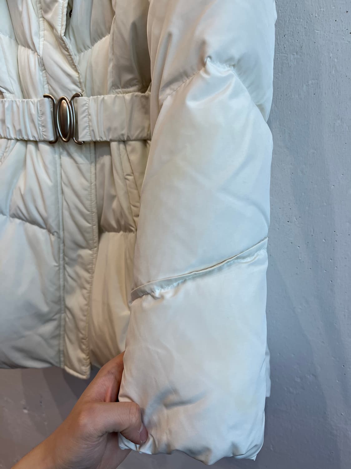 에고이스트 덕다운 벨티드 퍼 패딩  상품이미지4