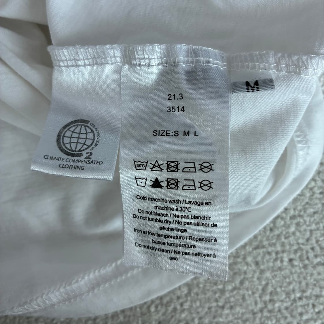 가니 GANNI 화이트 반팔 티셔츠 m 상품이미지3