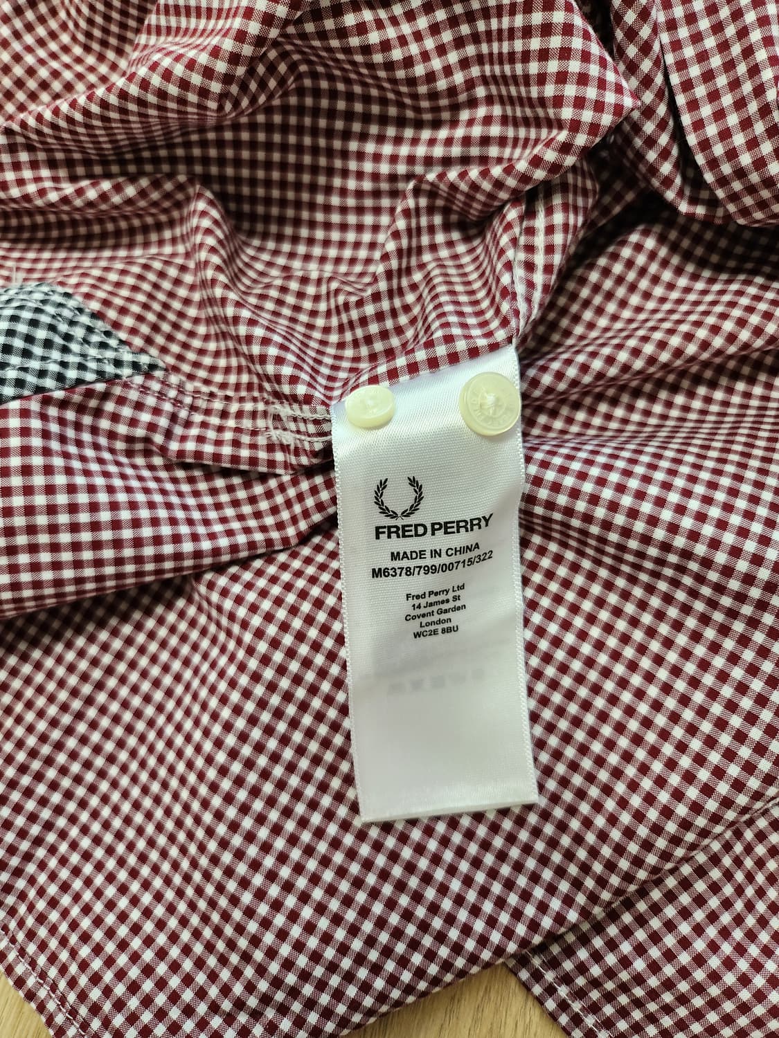 프레디페리 체크반팔셔츠 (XL 상품이미지8
