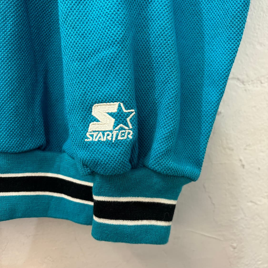 스타터 X NHL 90s 올드스쿨 산호세 샤크스 니트 XL 상품이미지6