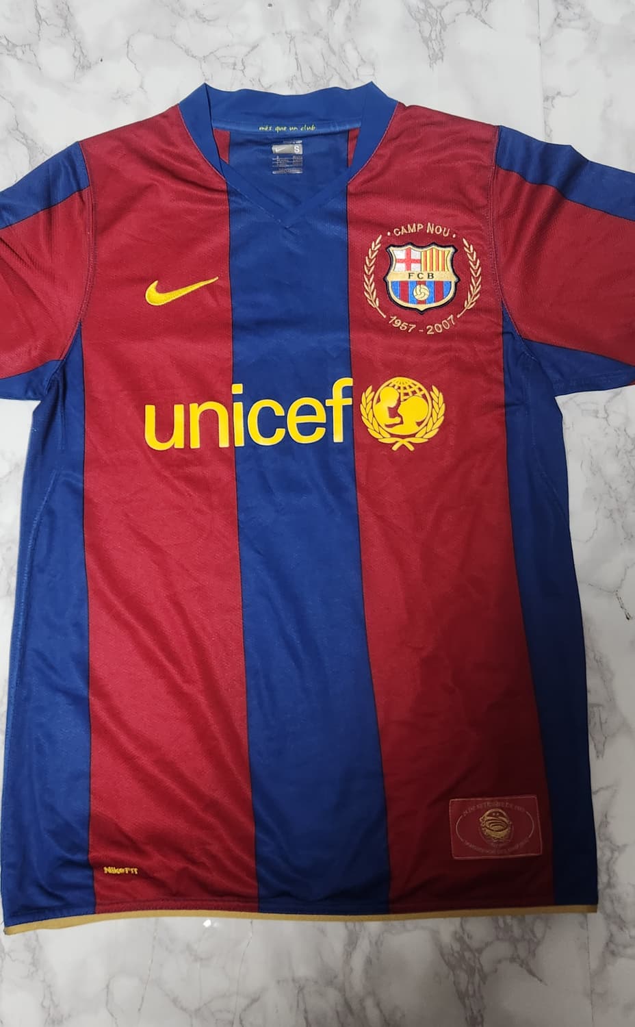 나이키 바르셀로나 07-08 50주년 홈 유니폼 반팔 NO.10
 상품이미지2