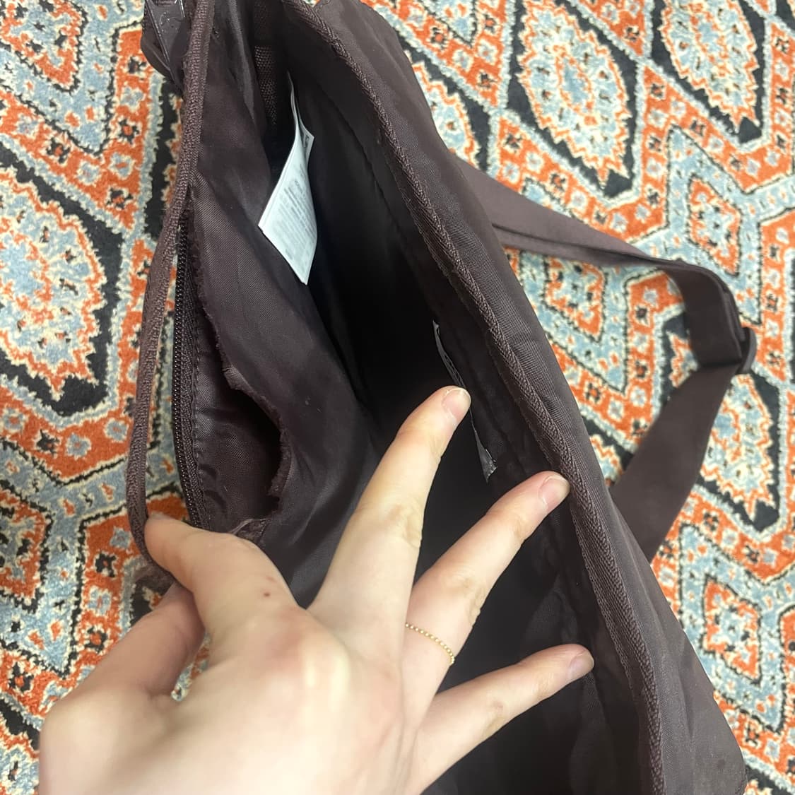 아디다스 오리지널 브라운 골덴 코듀로이 크로스백  상품이미지4