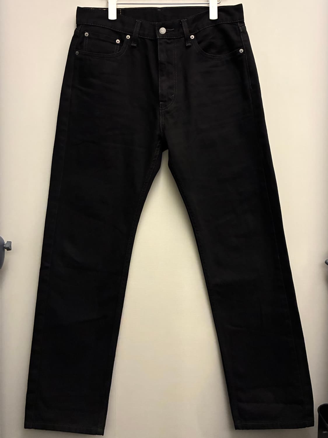 (33)Levis 리바이스 505 스트레이트 블랙진 데님 흑청 상품이미지8