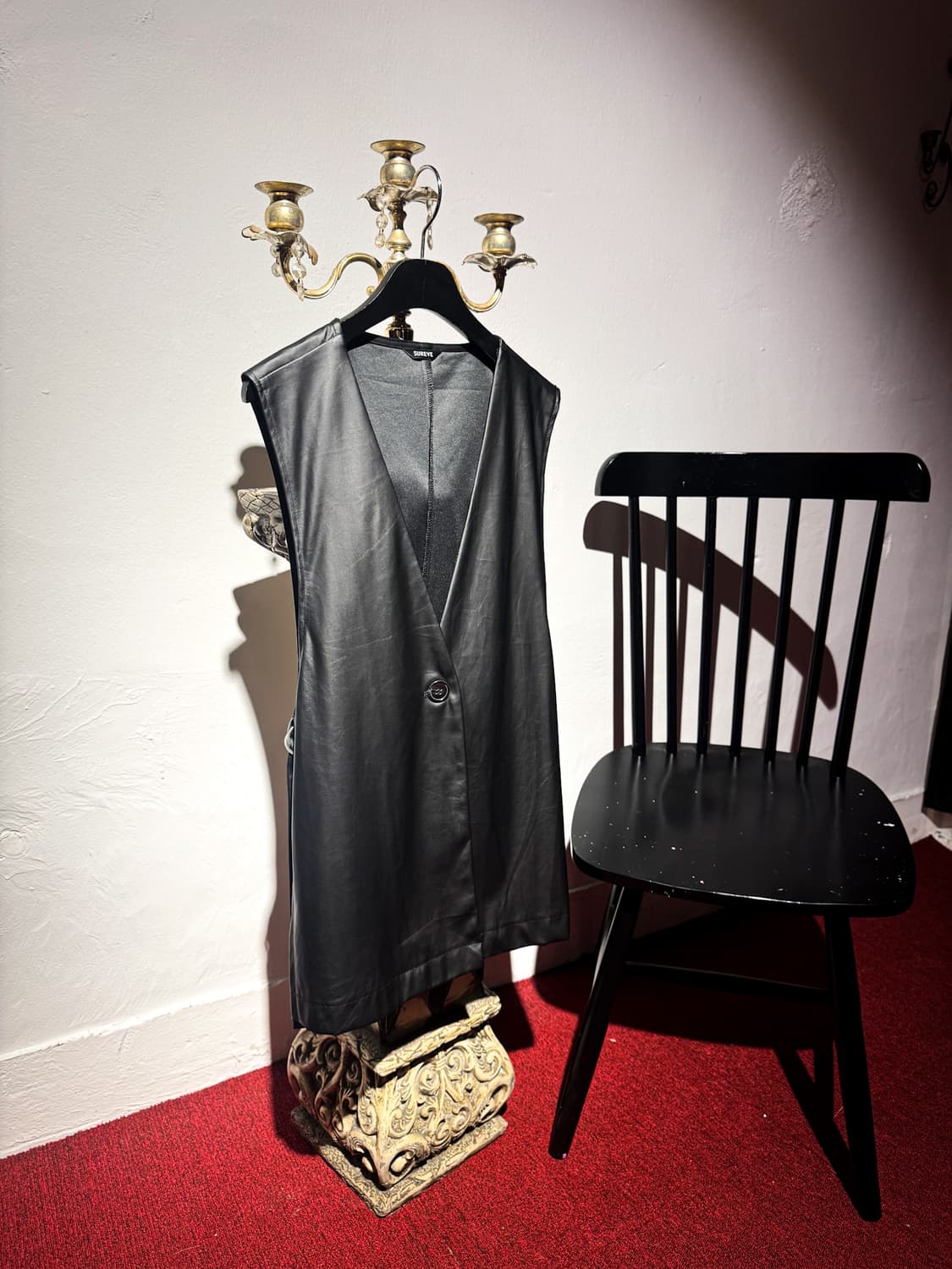 fake Leather Vest 상품이미지1