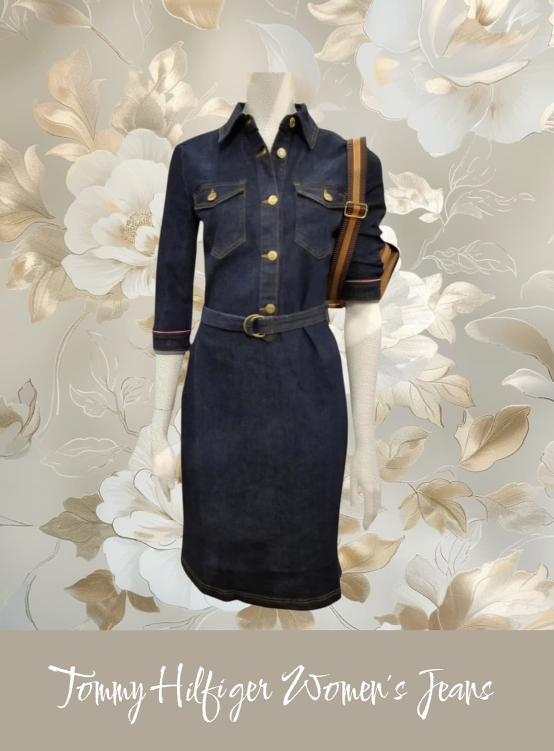 TOMMY HILFIGER 데님 원피스 정품 / 인디고 / 38(66) 상품이미지1