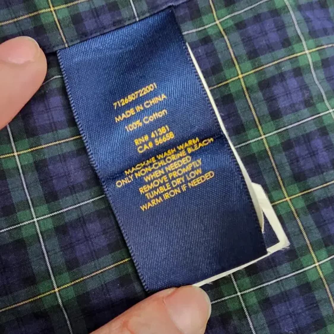 폴로 랄프로렌 남성 슬림핏 체크 셔츠 90 상품이미지7