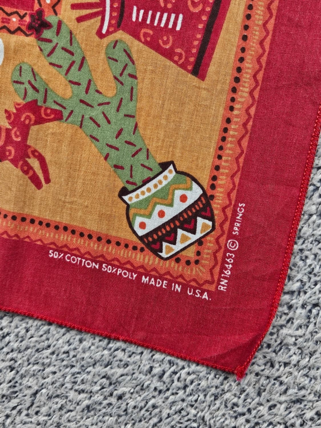 USA 아즈텍 나바호 선인장 반다나 ( 52X52 ) / 11718 상품이미지3