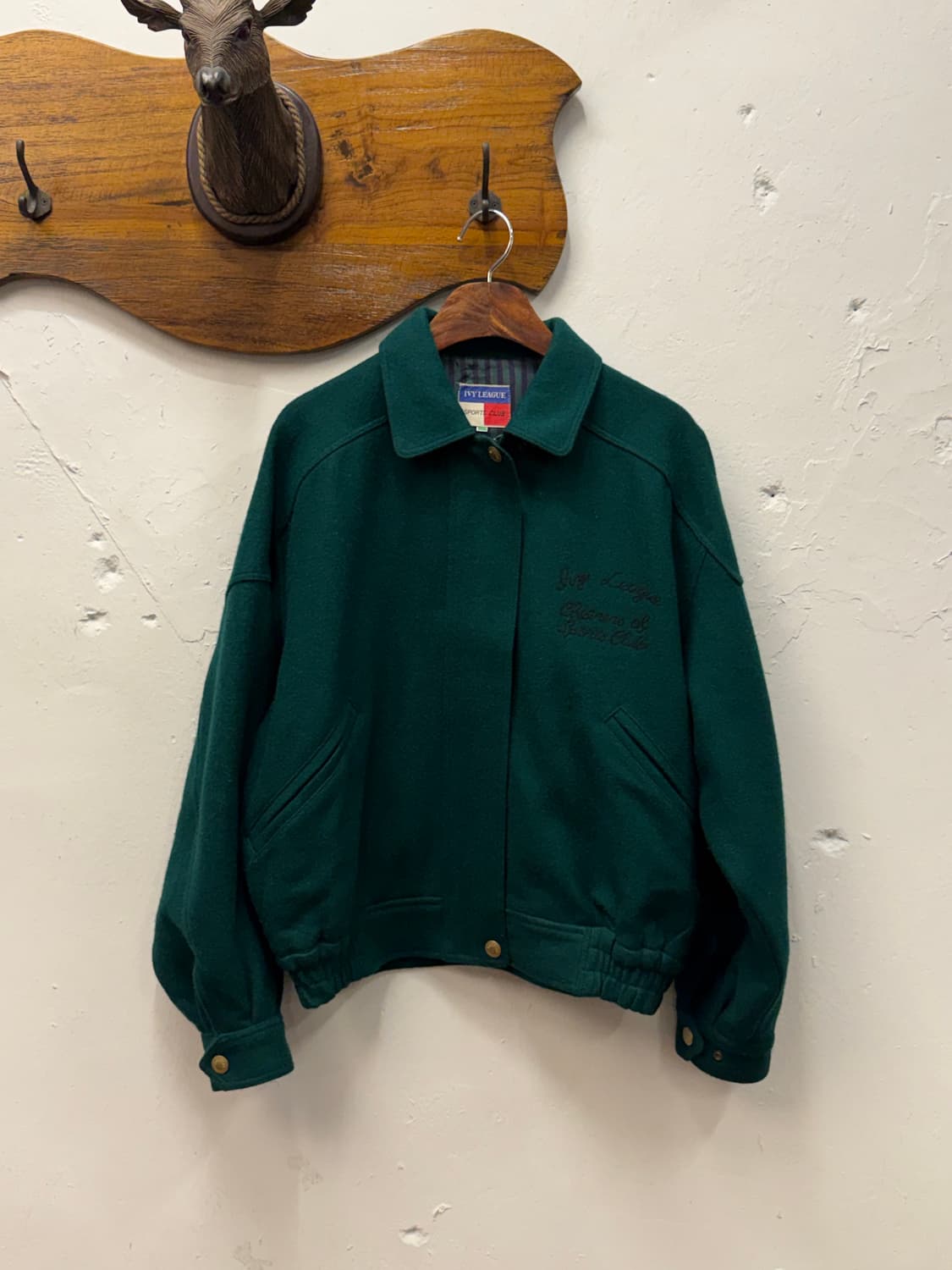 77) IVY LEAGUE Wool-Nylon Varsity Jacket 상품이미지2