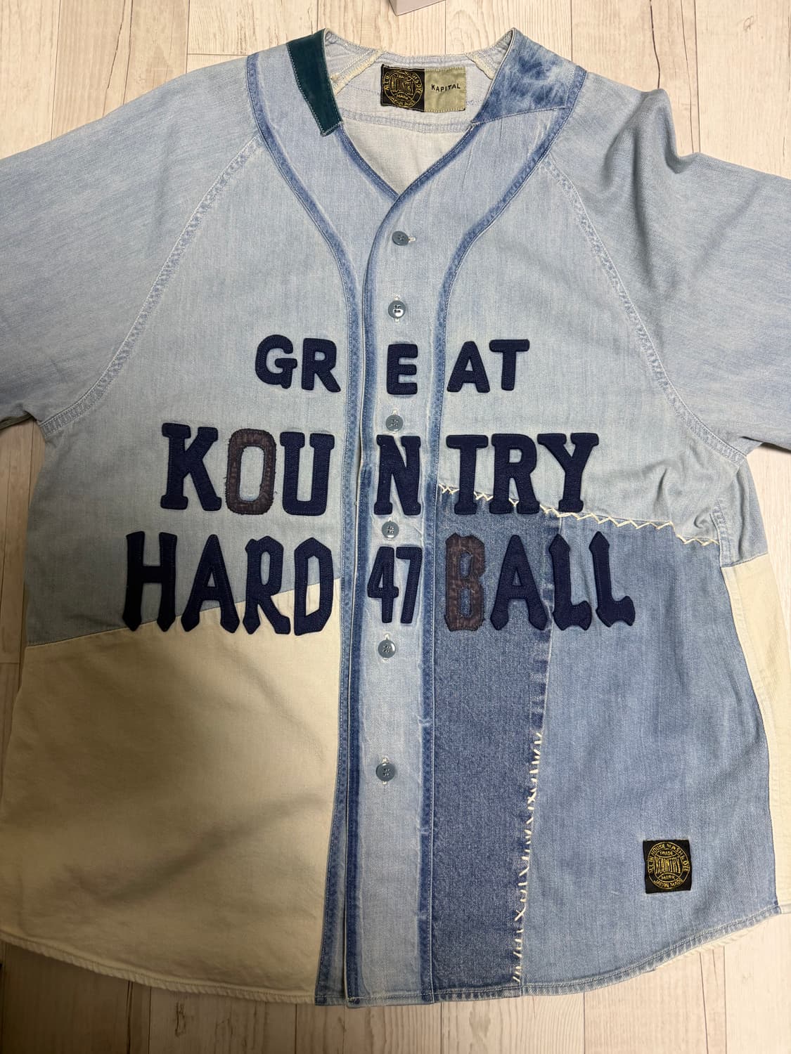[4] 캐피탈 데님 베이스볼 리메이크 져지 상품이미지1